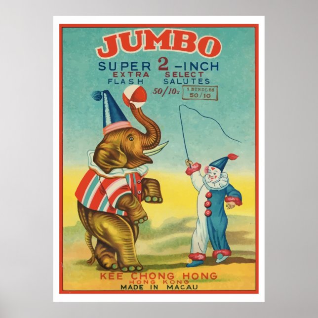 Poster Jumbo (Vintage Chinese Firecracker) (Frente)