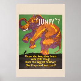 Poster Jumpy Keep Cool! - Negócios Mather da década de 19