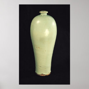 Poster Jun 'Meiping' vase with a blue-green glaze
