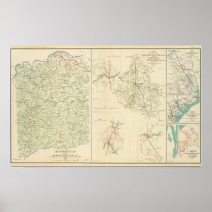 Pôster Junção de Spotsylvania County Hanover