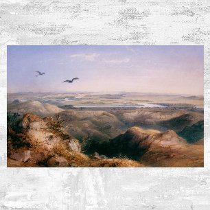 Pôster Junção do Yellowstone e do Missouri por Bodmer