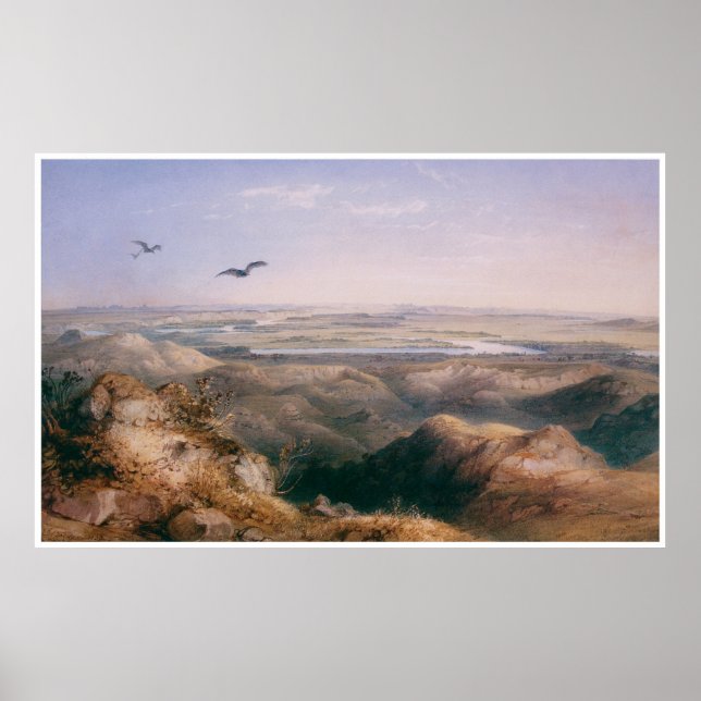 Pôster Junction of the Yellowstone and the Missouri, 1833 (Frente)