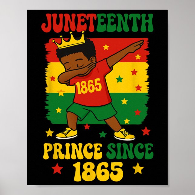 Poster Juneteenth 1865 Garoto Radical Dançando Príncipe  (Frente)