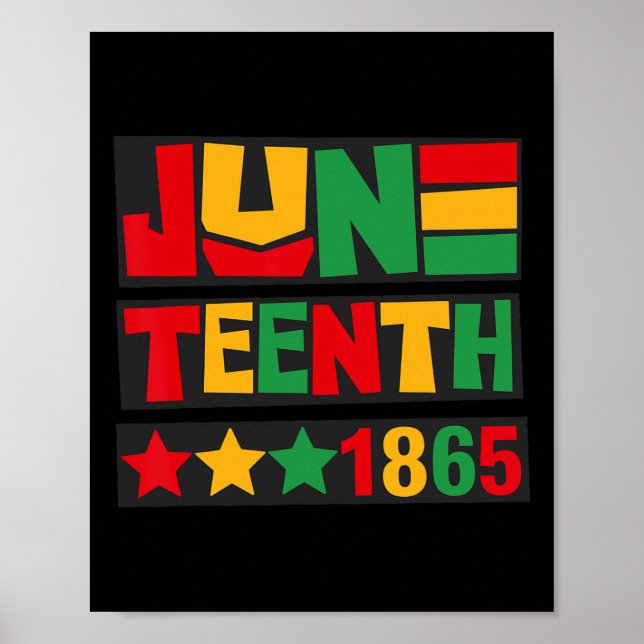 Poster Juneteenth 1865 Mulheres Homens Crianças 19 de Jun (Frente)