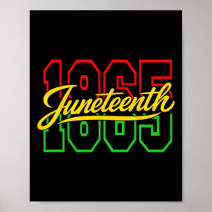 Poster Juneteenth 1865 Mulheres Homens Crianças 19 de Jun