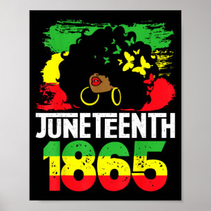 Poster Juneteenth é dia da independência mulheres negras