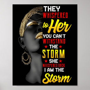 Poster Juneteenth Eu Sou A Tempestade Mulheres Negras Mês