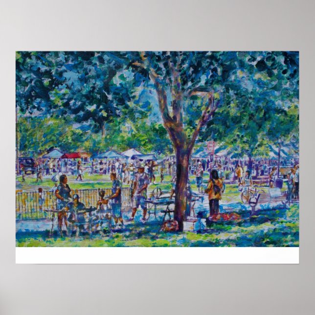 PÔSTER JUNETEENTH FESTIVAL- ANN ARBOR'S WHEELER PARK (Frente)