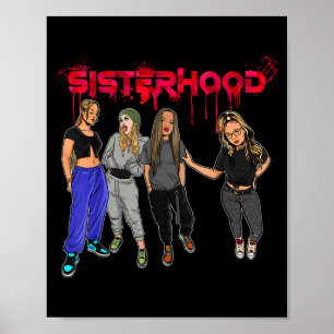 Poster Juneteenth irmandade camaradagem amigas