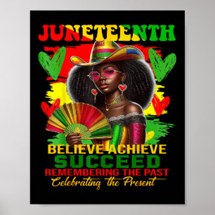 Poster Juneteenth Lembrando o Passado Celebrando o Pr