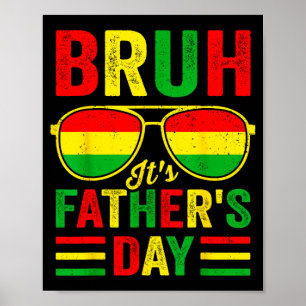 Poster Juneteenth mano dia dos pais engraçado retrô junet