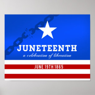 Poster Juneteenth uma celebração da libertação