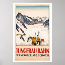 Jungfraubahn Oberland Bernês Suíça Vintage