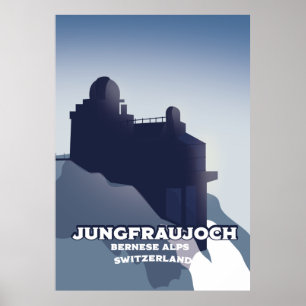 Poster Jungfraujoch, Alps Jungfraujoch Bernese