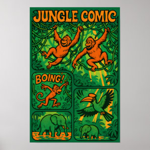Poster Jungle Comic