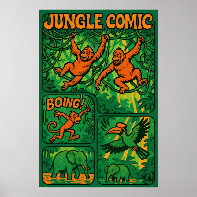Poster Jungle Comic (Frente)