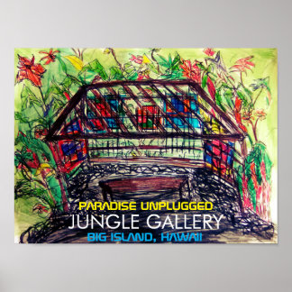 POSTER JUNGLE GALLERY BIG ISLAND, HAWAII