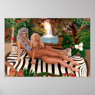 POSTER JUNGLE QUEENS CATFIGURA