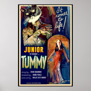 Poster Júnior o estranho na barriga!
