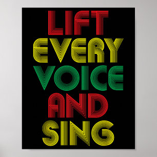 Poster Junta Levante Cada Voz Cantando História Negra