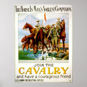 Poster Junte-se à Cavalaria 1920