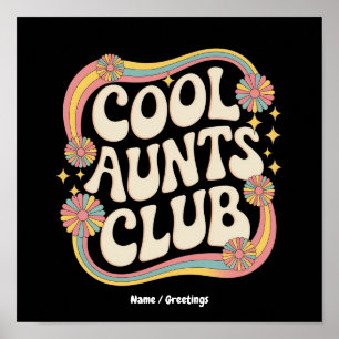 Poster Junte-se ao Clube das Tias Legais Camiseta Gráfica