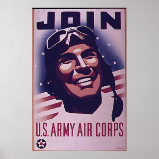 Pôster Junte-se ao Exército Air Corps