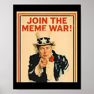 Poster Junte-se ao Trump da Guerra Meme