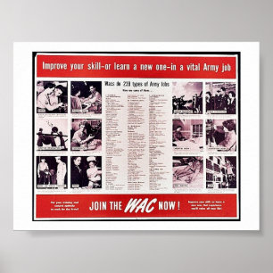 Pôster Junte-Se Ao Wac Agora!