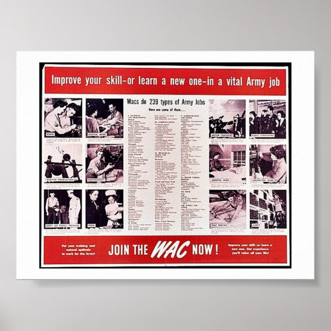 Pôster Junte-Se Ao Wac Agora! (Frente)