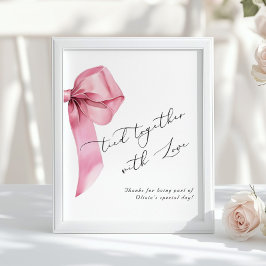 Poster Junto com o amor Arco rosa favores de aniversário