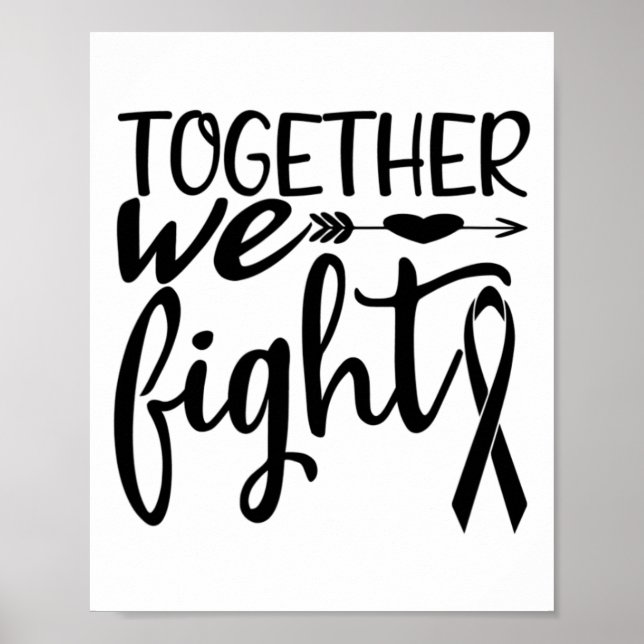 Poster Juntos, combatemos a consciência dos sobreviventes (Frente)