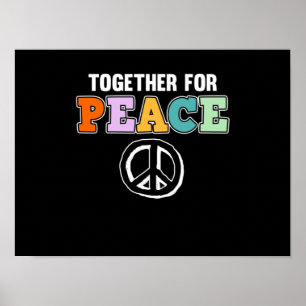 Poster Juntos Para O Apoio À Paz Dia Mundial Da Paz Na T