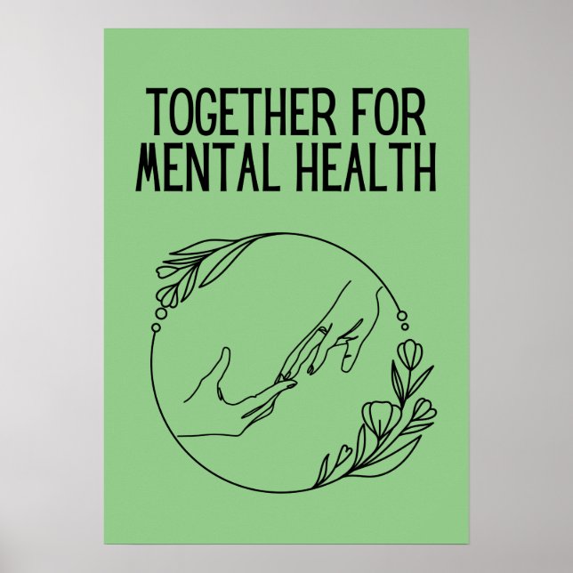 Poster Juntos pela Saúde Mental (Frente)
