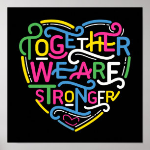 Poster Juntos, Somos Mais Fortes