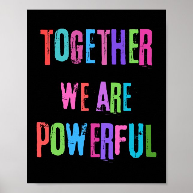Poster Juntos Somos Poderosos (Frente)