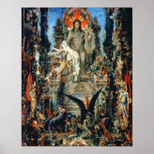 Pôster Jupiter e Semele, 1894-95 (óleo em canvas)