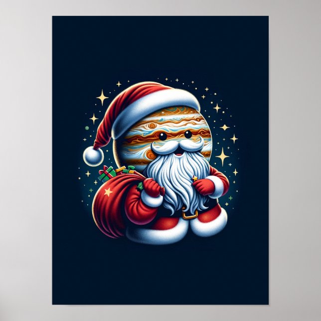Poster Jupiter Jolly Antiga Rua Nick Papai Noel Astrologi (Frente)