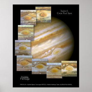 Pôster Jupiter Red Spot Telescope Foto