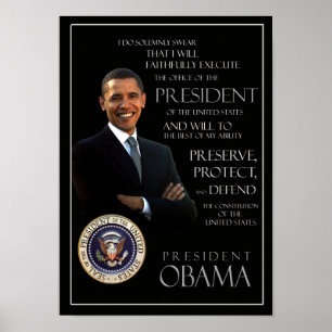 Pôster Juramento de tomada de posse de Obama