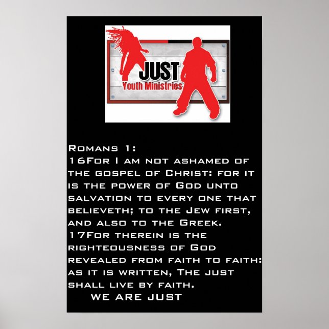 poster "JUST" (Frente)