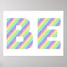 Poster Just BE: The Permission to Exist Rainbow Art Poste