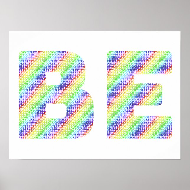Poster Just BE: The Permission to Exist Rainbow Art Poste (Frente)
