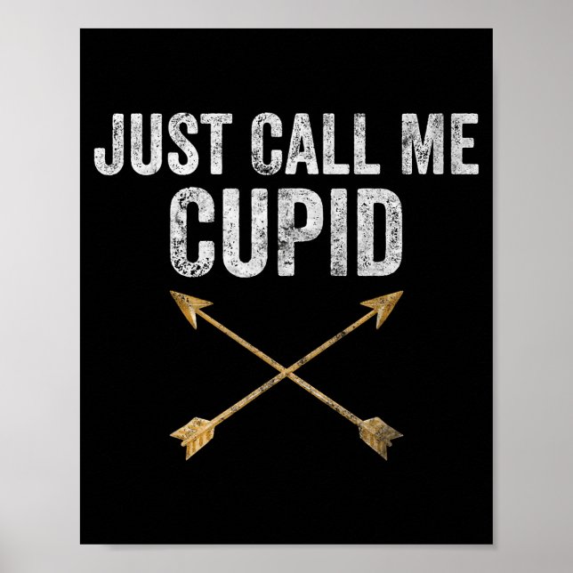 Poster Just Call Me Cud Shirt Retro Arrow Valentine Day  (Frente)