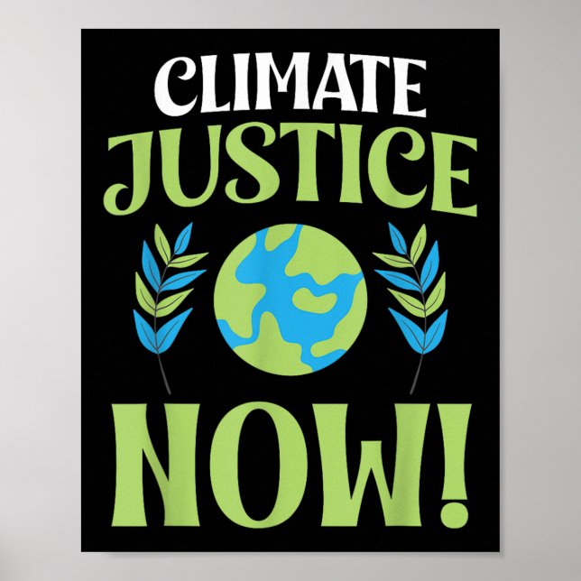Poster Justiça Climática Agora Proteção Ambiental Acesso (Frente)