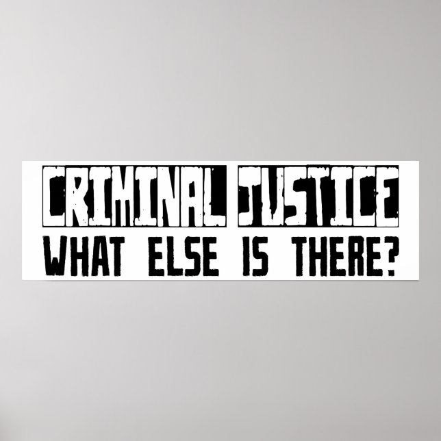Pôster Justiça Criminal O Que Mais Existe? (Frente)