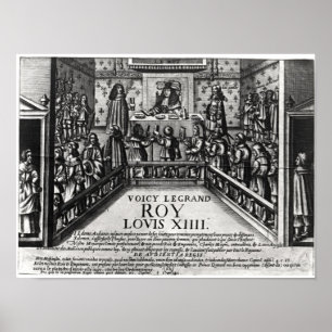 Pôster Justiça de administração de Louis XIV
