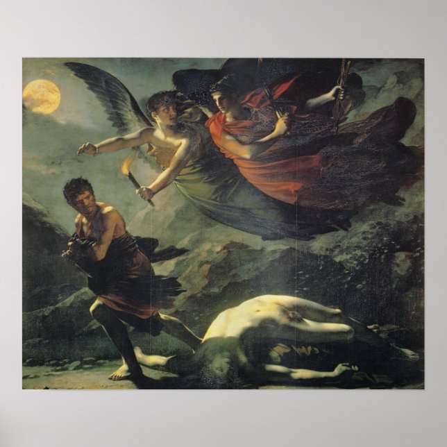 Pôster Justiça E Vingança Divina Perseguindo O Crime (Frente)