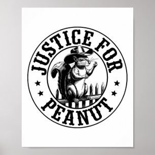 Poster Justiça Para O Adesivo De Amendoim2