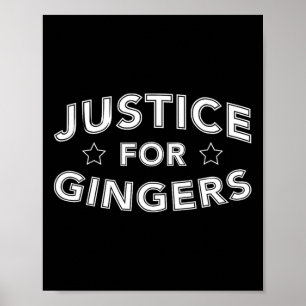 Poster Justiça Para Ruivos Engraçado Ruivo Irlandês Escoc